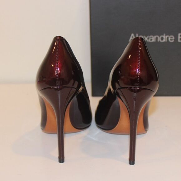 NEW Alexandre Birman Fechado Salto Alto Red Moroccan Heels size 7 - Picture 5 of 11